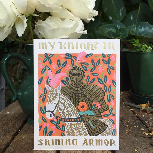Happy Anniversary to my own knight in shining armour - sadly on the other side of the world today :( Great card by Rifle Paper!