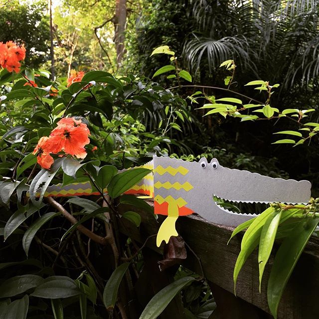 YIKES! A crocodile in the garden! 🐊More fabulous cards like this one from @merimeriparty - and everything you could possibly need for your next party  - arrive in Singapore THIS WEEK!! Can't wait! #merimeri #merimeriparty #greetingcards #stationery #stationeryaddict #crocodile #thatsdarling #beautiful #flowers #tropical #singapore #garden #cute